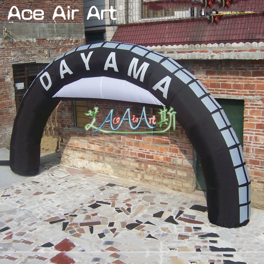 Auto Repair Shop Open - 8m Wide Customizable Inflatable Tire Archway