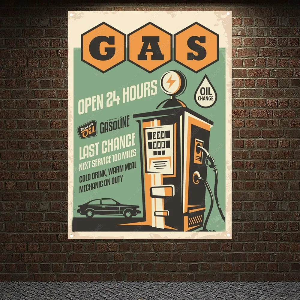 Gas Station OPEN 24 HOURS Vint - Auto Repair Shop Open recensione e prezzo