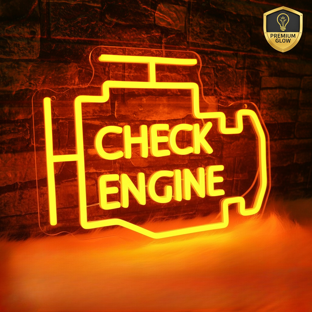 Check Engine  Neon LED Light – - Auto Repair Shop Open recensione e prezzo