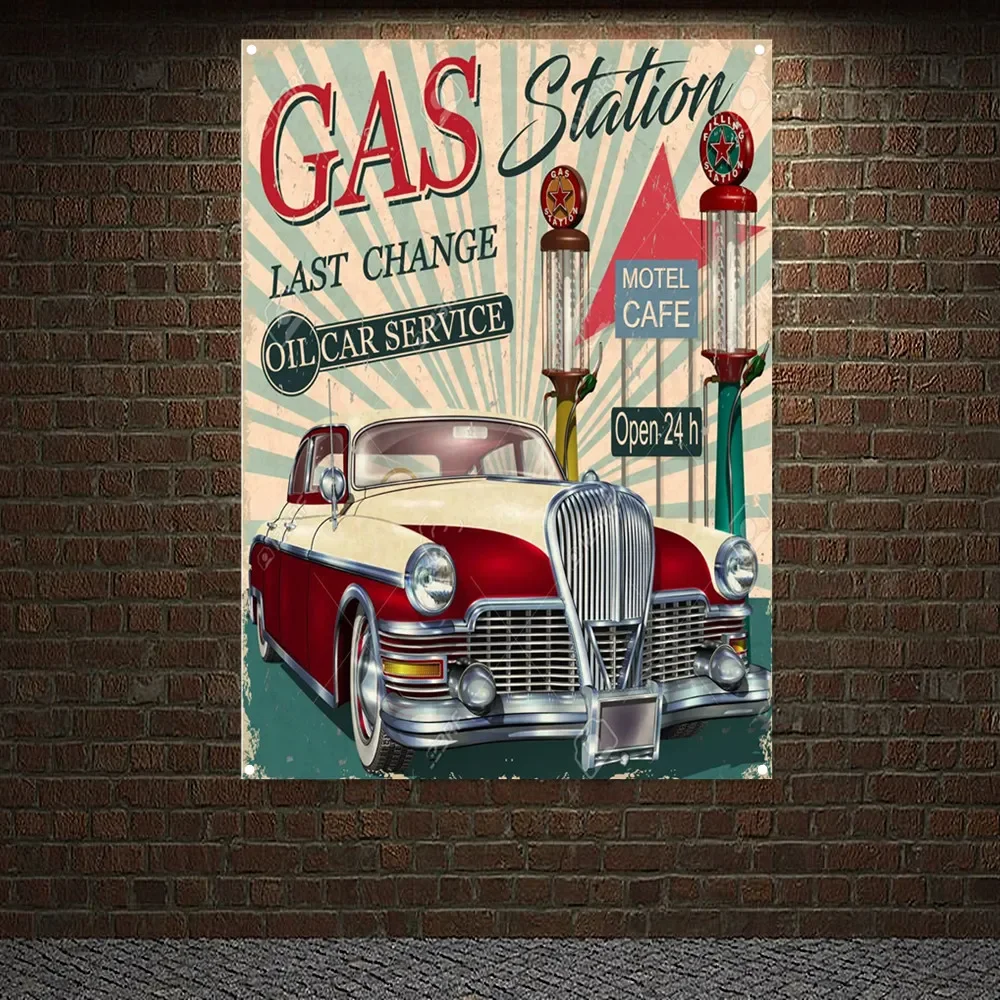GAS Station Open 24 h Vintage  - Auto Repair Shop Open recensione e prezzo